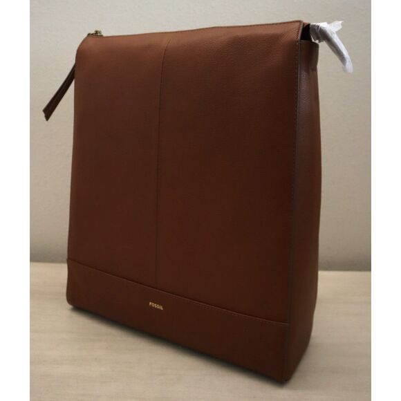 Fossil SHB2976210 Women's Medium Brown Leather Elina Convertible Backpack - Picture 8 of 16